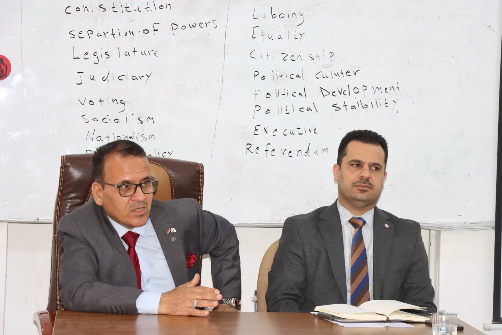 The Dean of the College Chairs an Expanded Meeting with the College Students